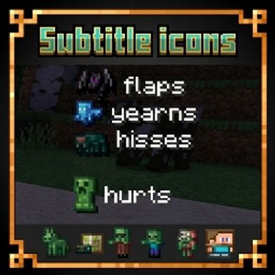 Subtitle icons