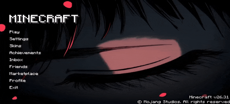 Animated Menu: Anime Red Eye — screenshot 1