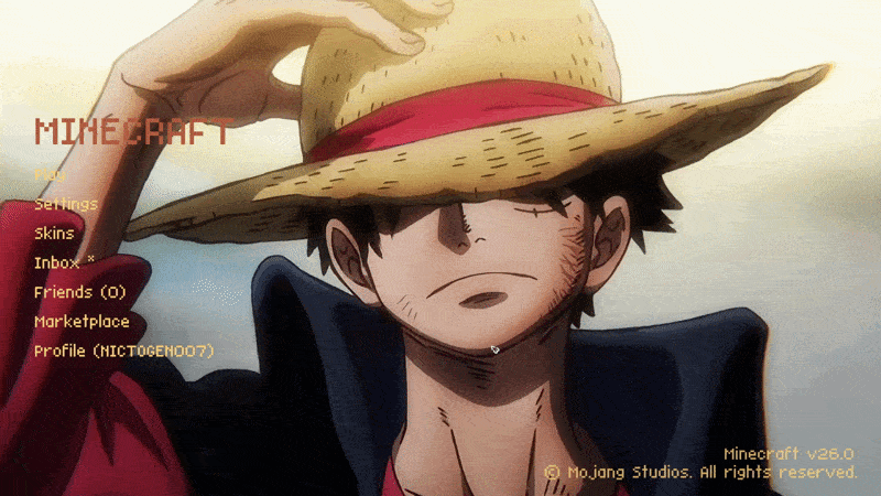 Animated Menu : Luffy Edition — screenshot 1
