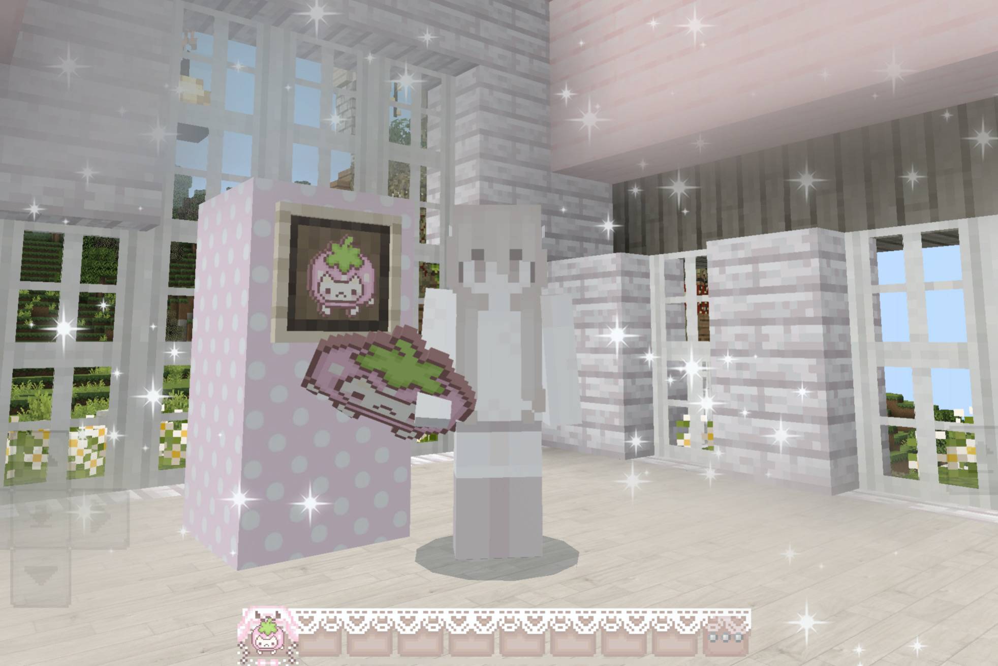 ⟡.· Big Strawberry Cat (apple) ⟡.· --w4ter's Cute Food Texture-- — screenshot 2