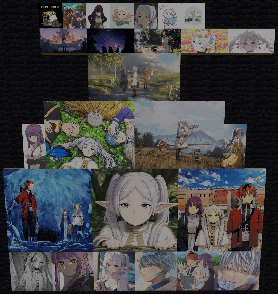Anime Paintings Series #1 - Frieren: Beyond Journey's End — screenshot 1
