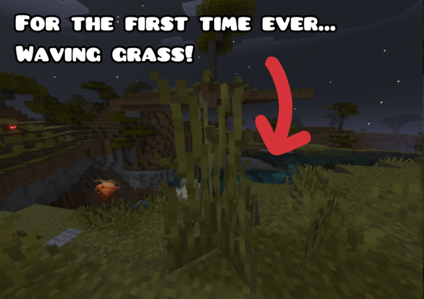 Strawberry deferred(vibrant visuals shader) waving grass! — screenshot 3
