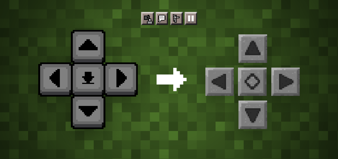 Stone D-pad - old touch control and GUI buttons — screenshot 1
