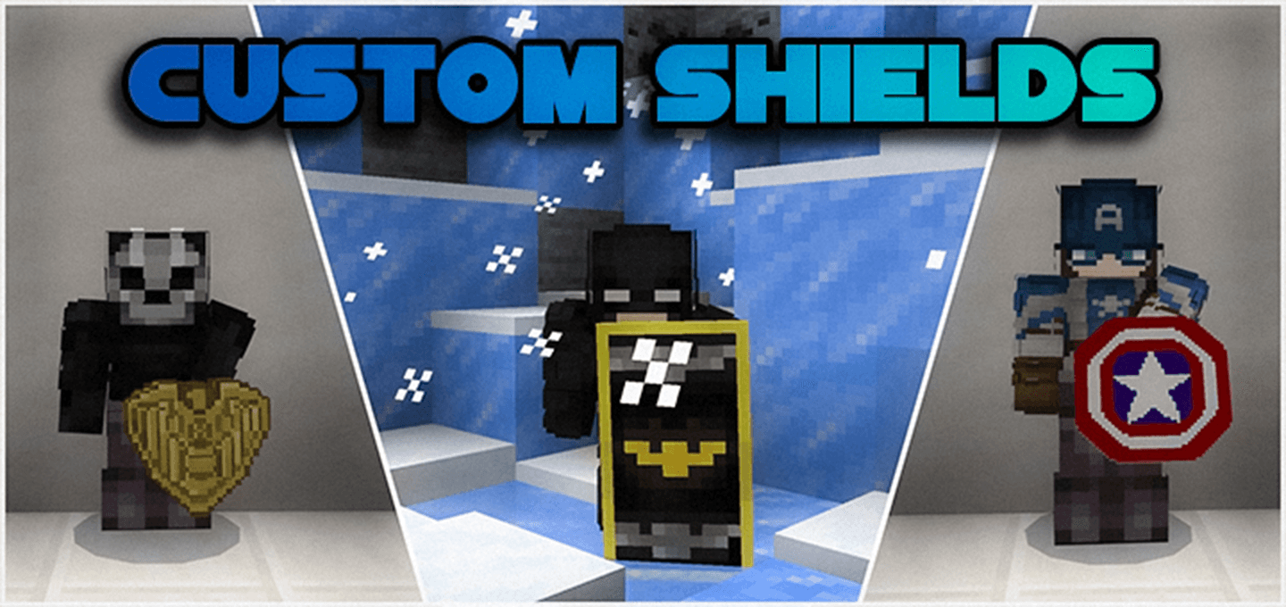 Custom Shields texture pack | 16 new shields! — screenshot 1