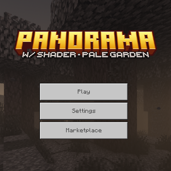 Garden Awakens Panorama with Shaders (Bedrock Edition)