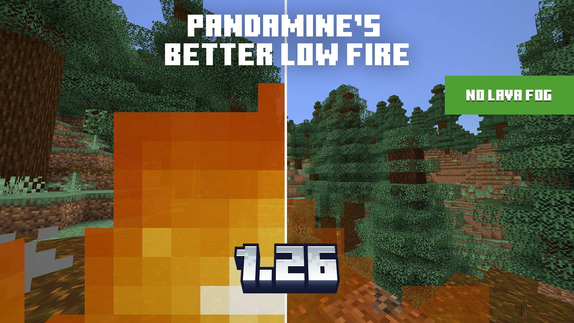 PandaMine's Better Low Fire - (Low Fire + No Lava Fog + No Nether Fog) — screenshot 1