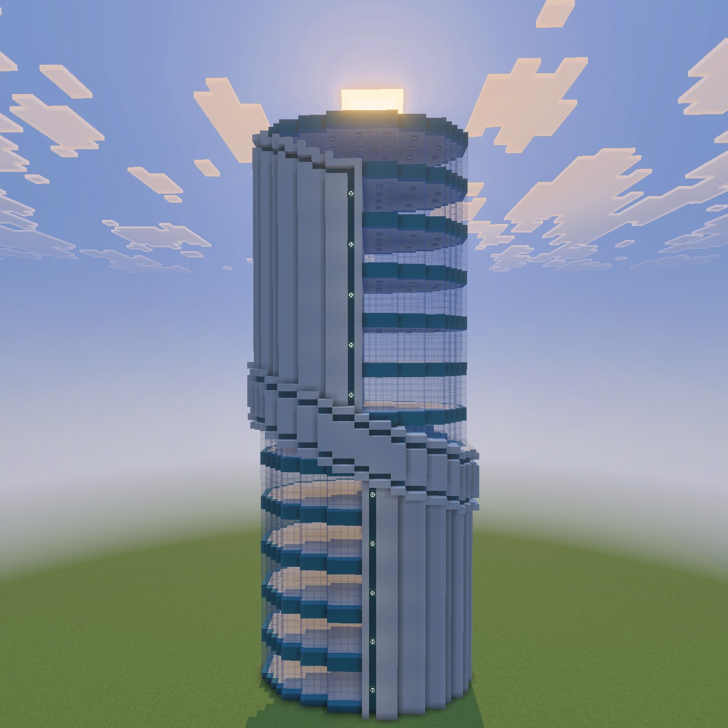 Modern Futuristic Skyscraper Schematic / Structure