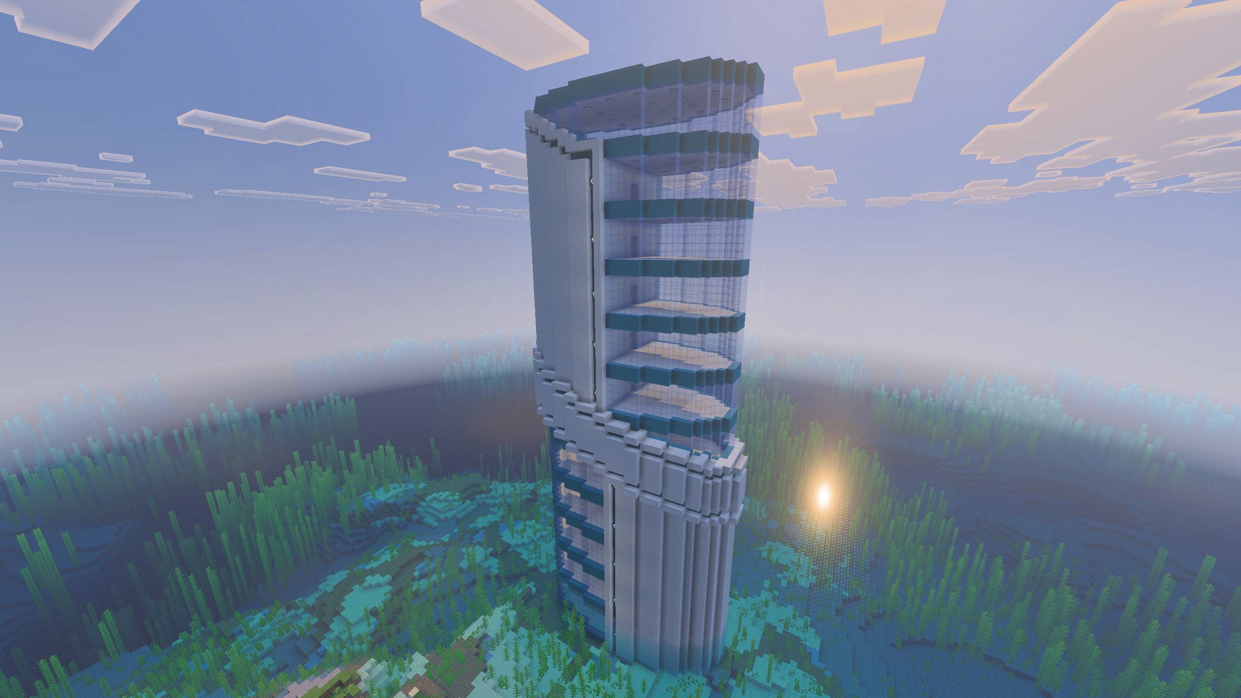 Modern Futuristic Skyscraper Schematic / Structure — screenshot 1