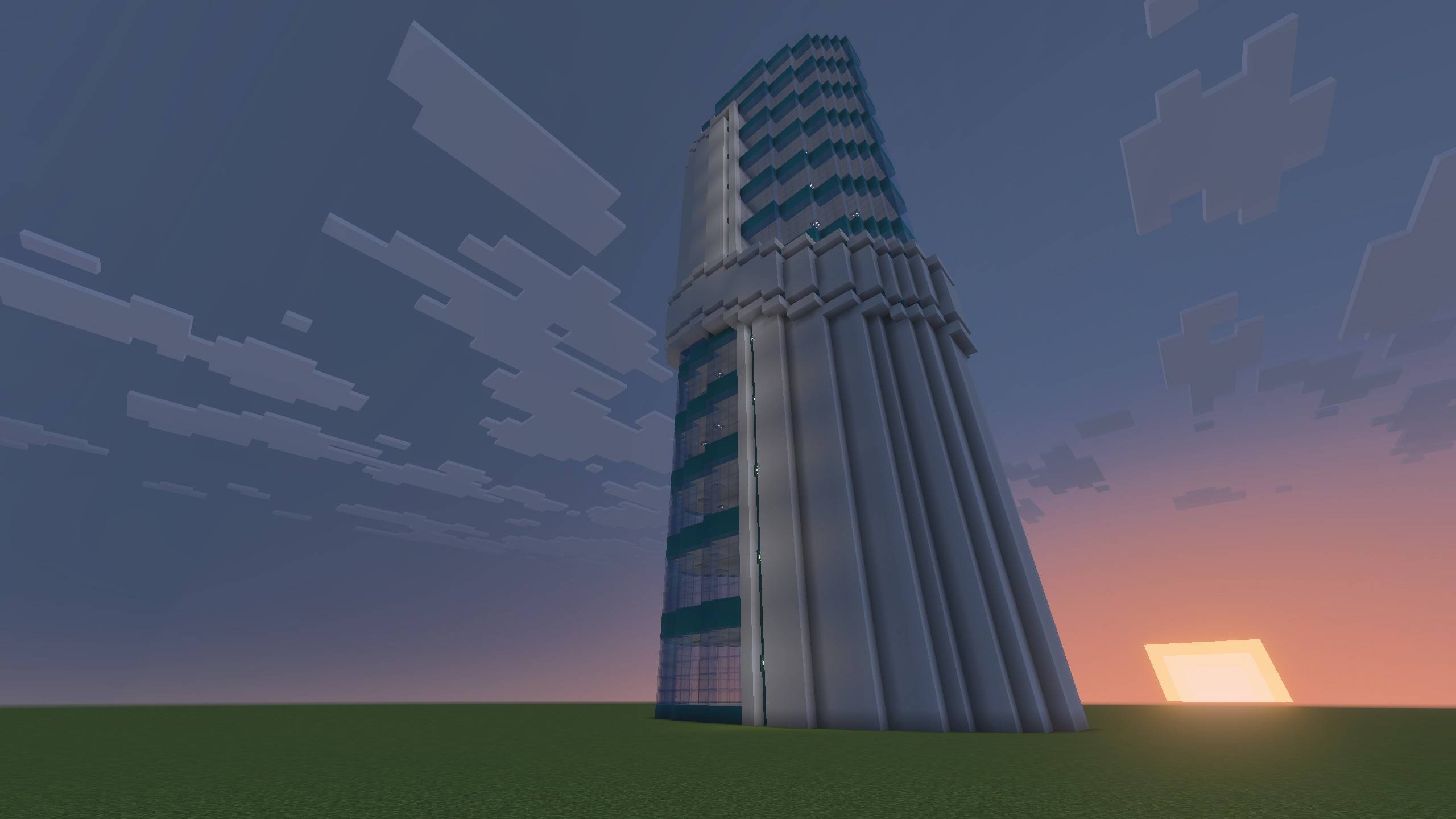 Modern Futuristic Skyscraper Schematic / Structure — screenshot 2