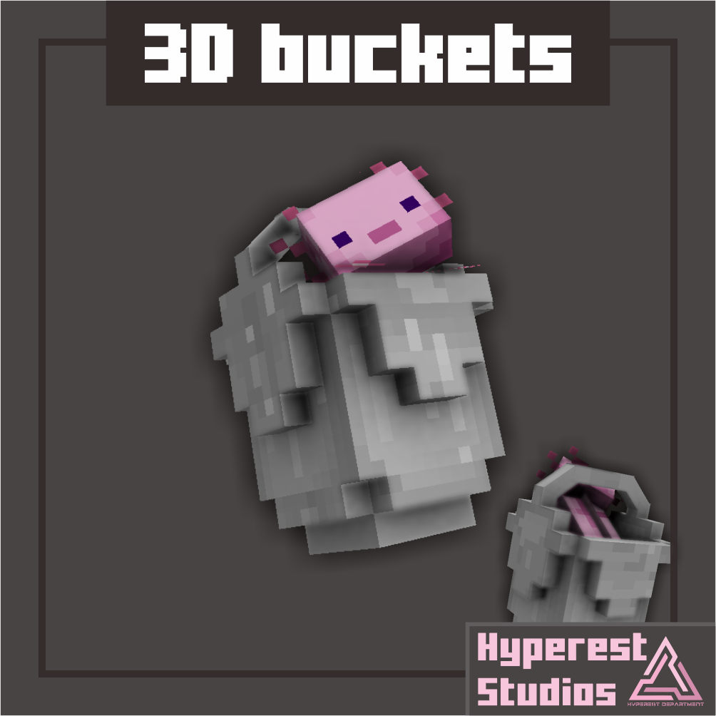 [3D] Buckets | v1.1.5 MER Texture Update