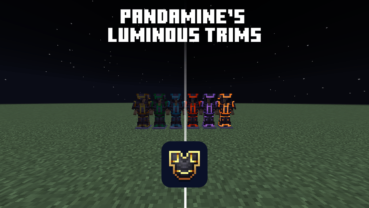 PandaMine's Luminous Trims (Glowing Armor Trims) — screenshot 1