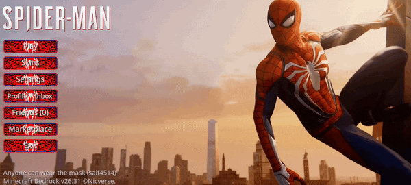 Animated Spiderman UI — screenshot 2