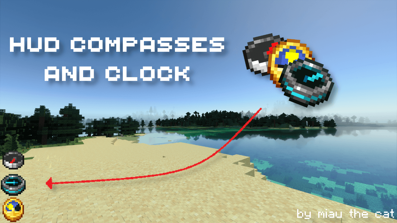 HUD Compasses & Clock — screenshot 1