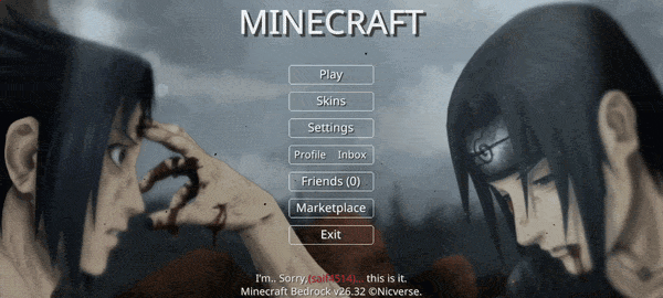 Animated Itachi Death UI — screenshot 1