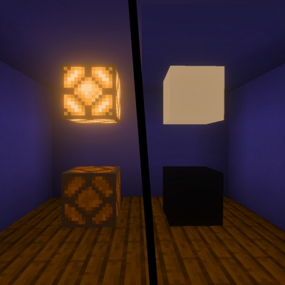 Black and White Redstone Lamp
