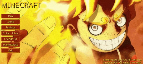Animated Luffy Gear 5 UI — screenshot 1