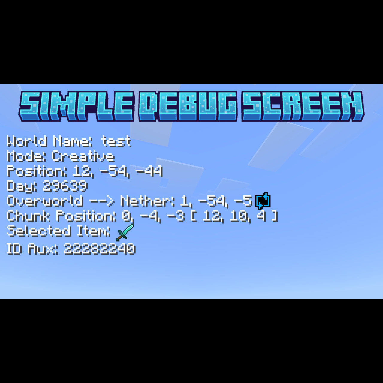 Simple Debug Screen