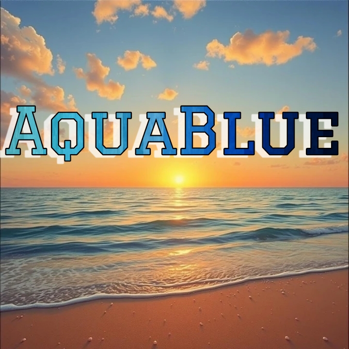 Blue water colour varient