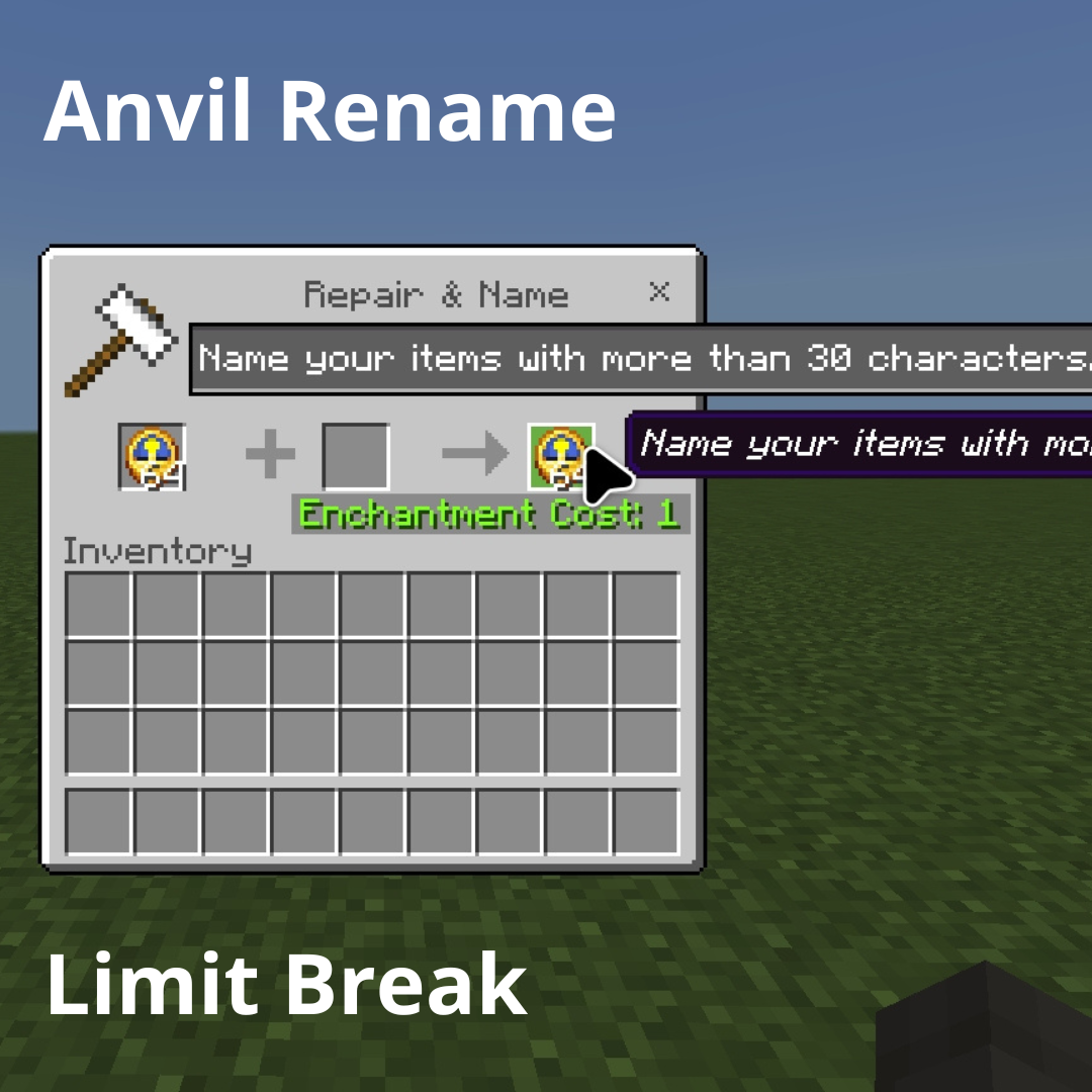 Anvil Rename Limit Break