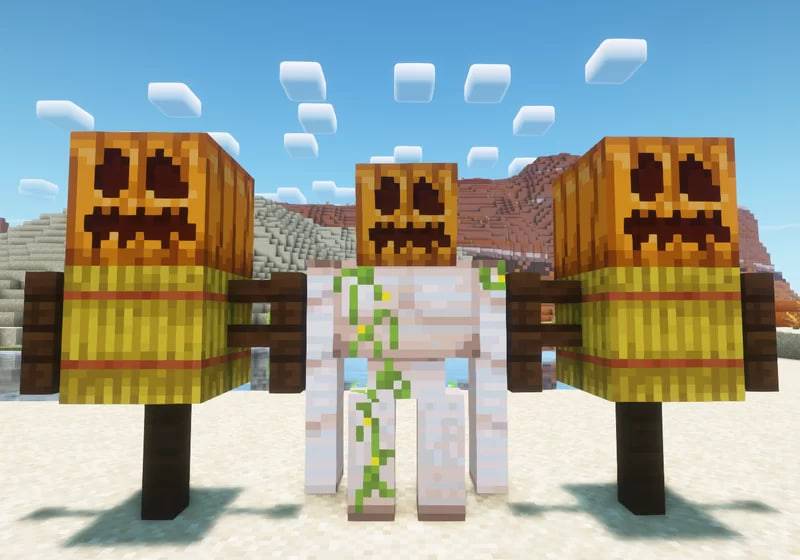Pumpkin Head Iron Golem — screenshot 3