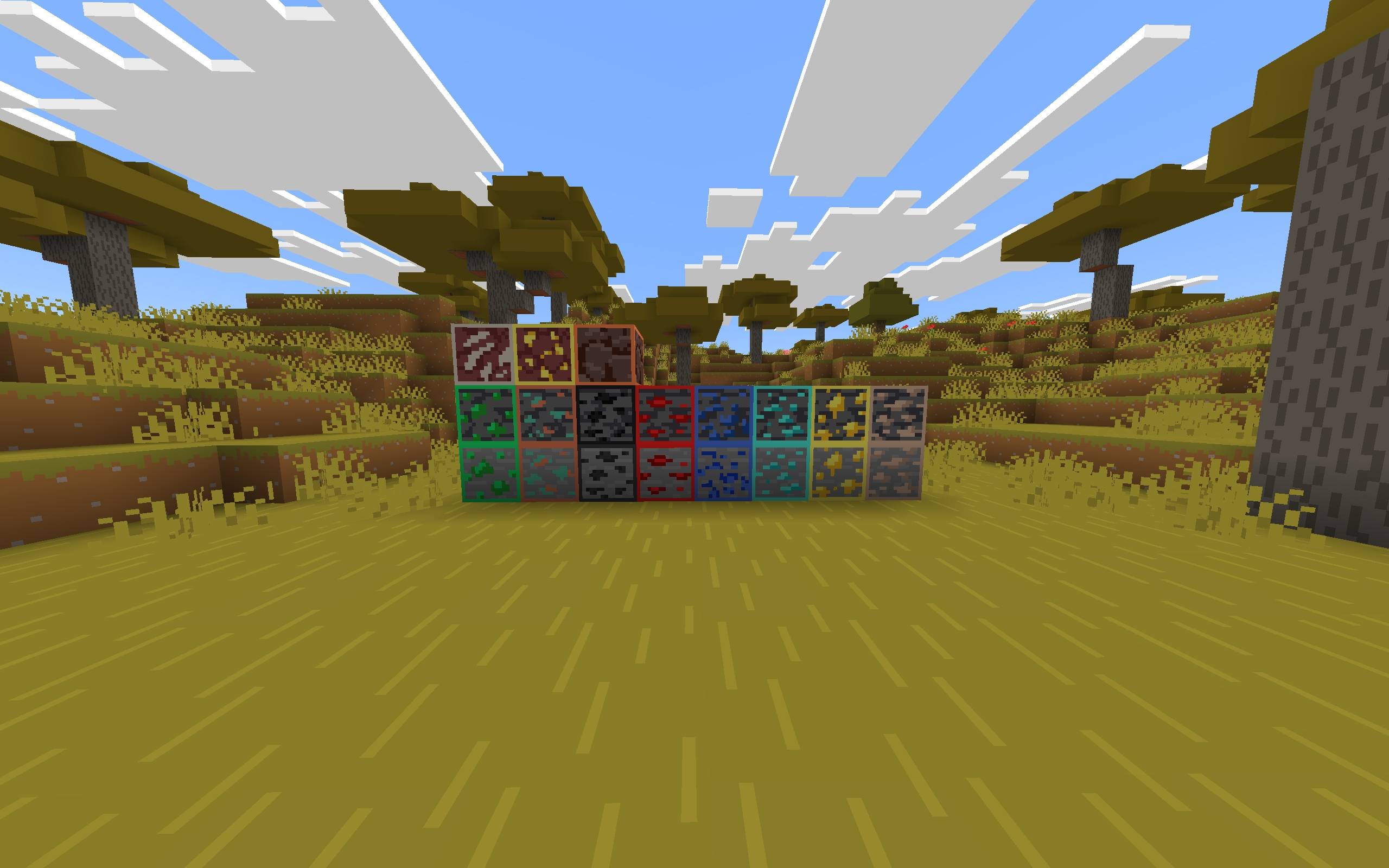 Bare bone outline ores — screenshot 1