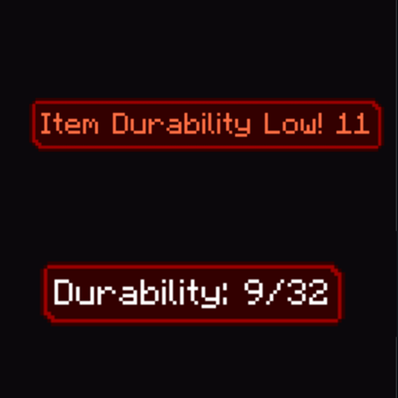 Low Item Durability Warning