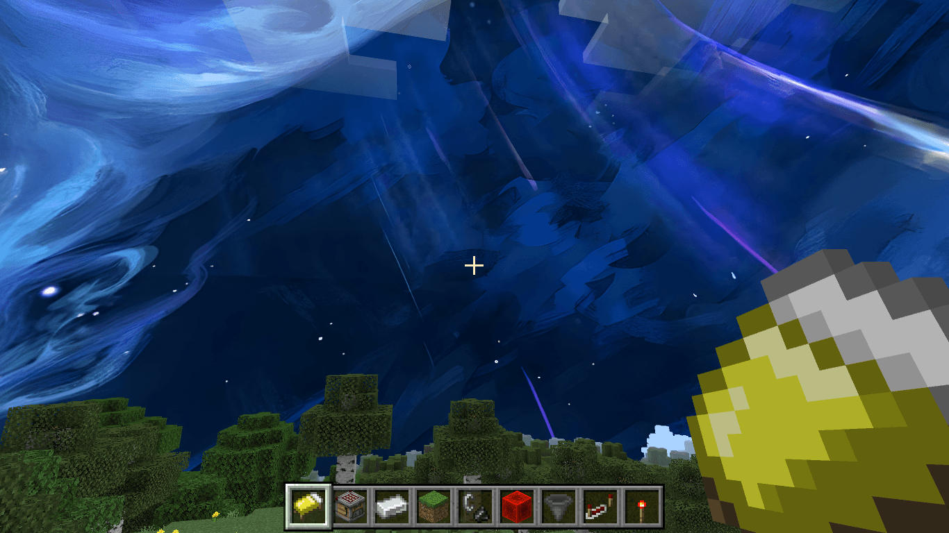 Blue dragon sky overlay — screenshot 1