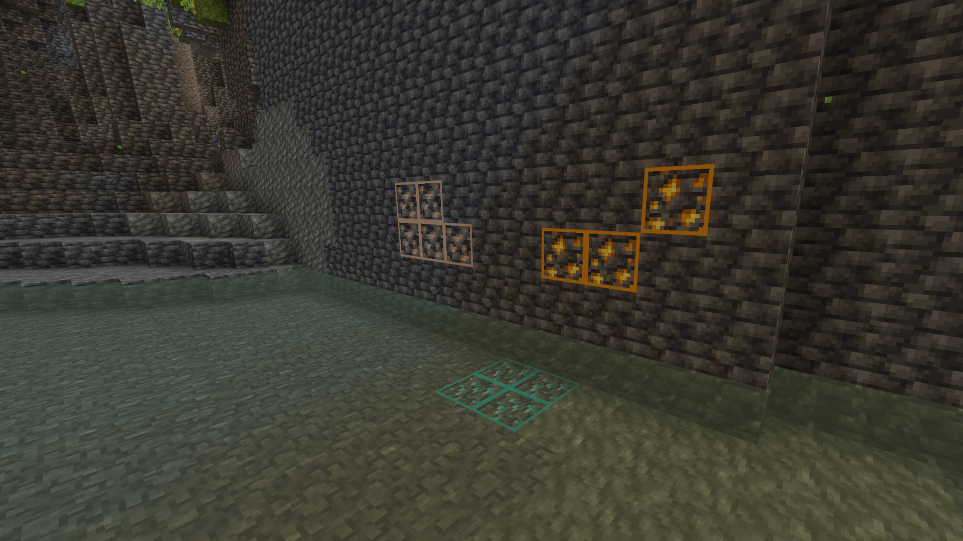 Outstanding Outlined Ores Bedrockafied — screenshot 1