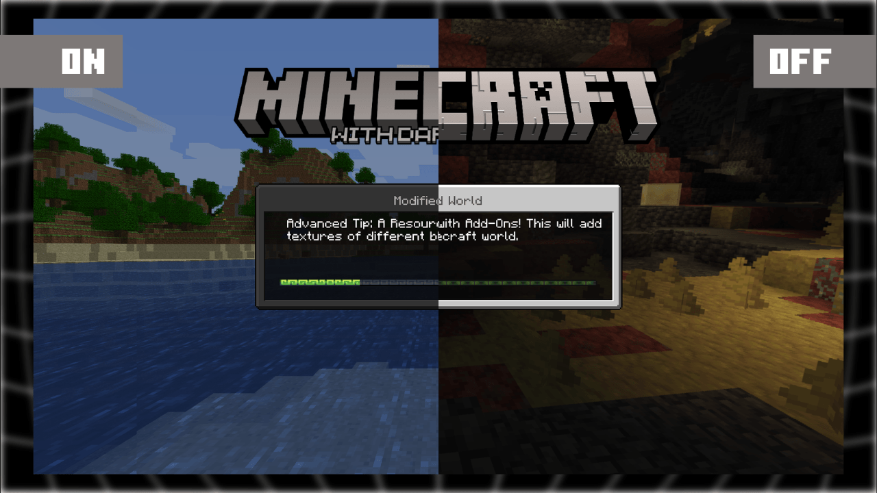 MINECRAFT With dark theme v1.3 — screenshot 2