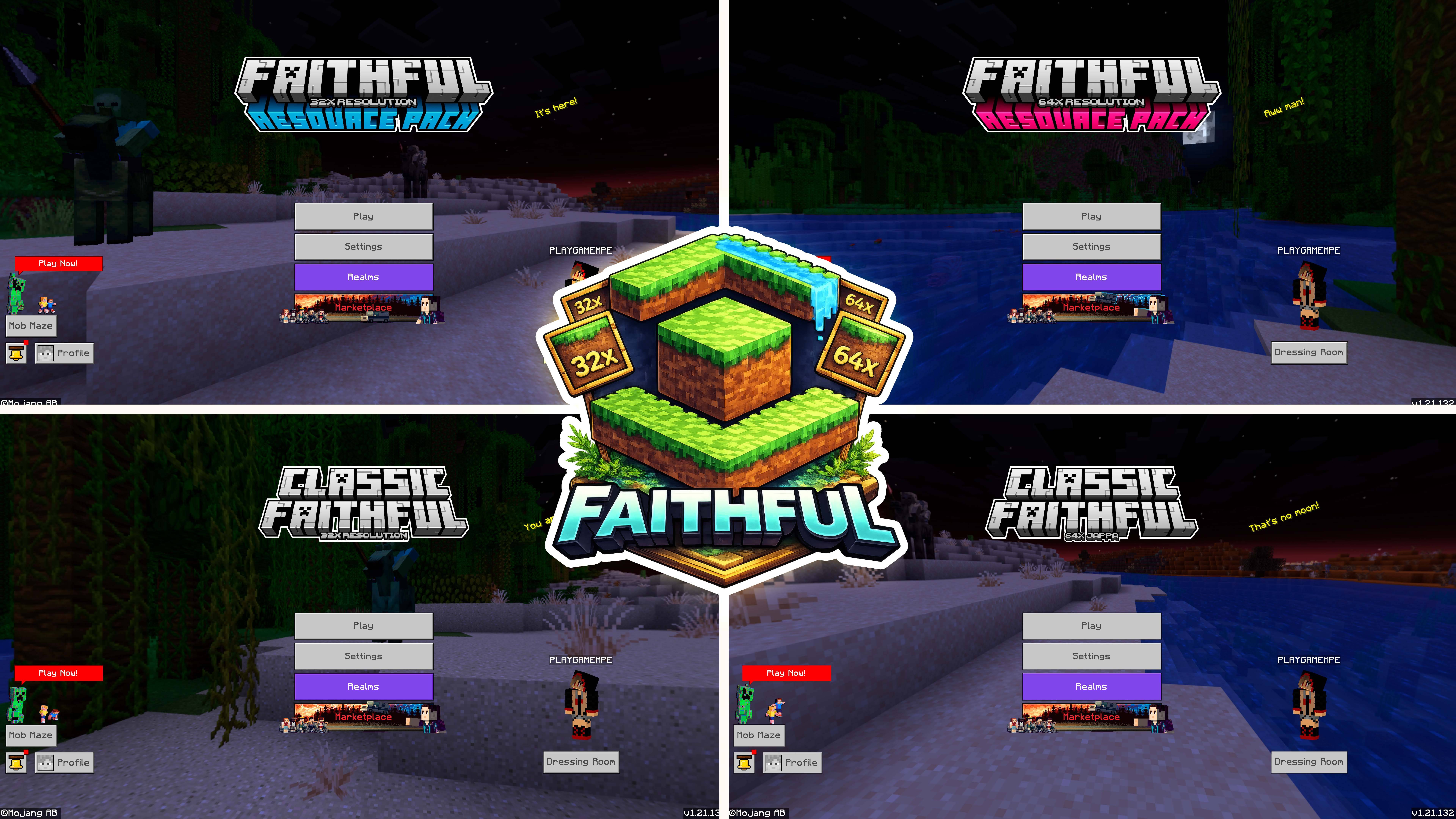 Faithful Bedrock Edition – Unified Pack v3.6 — screenshot 1