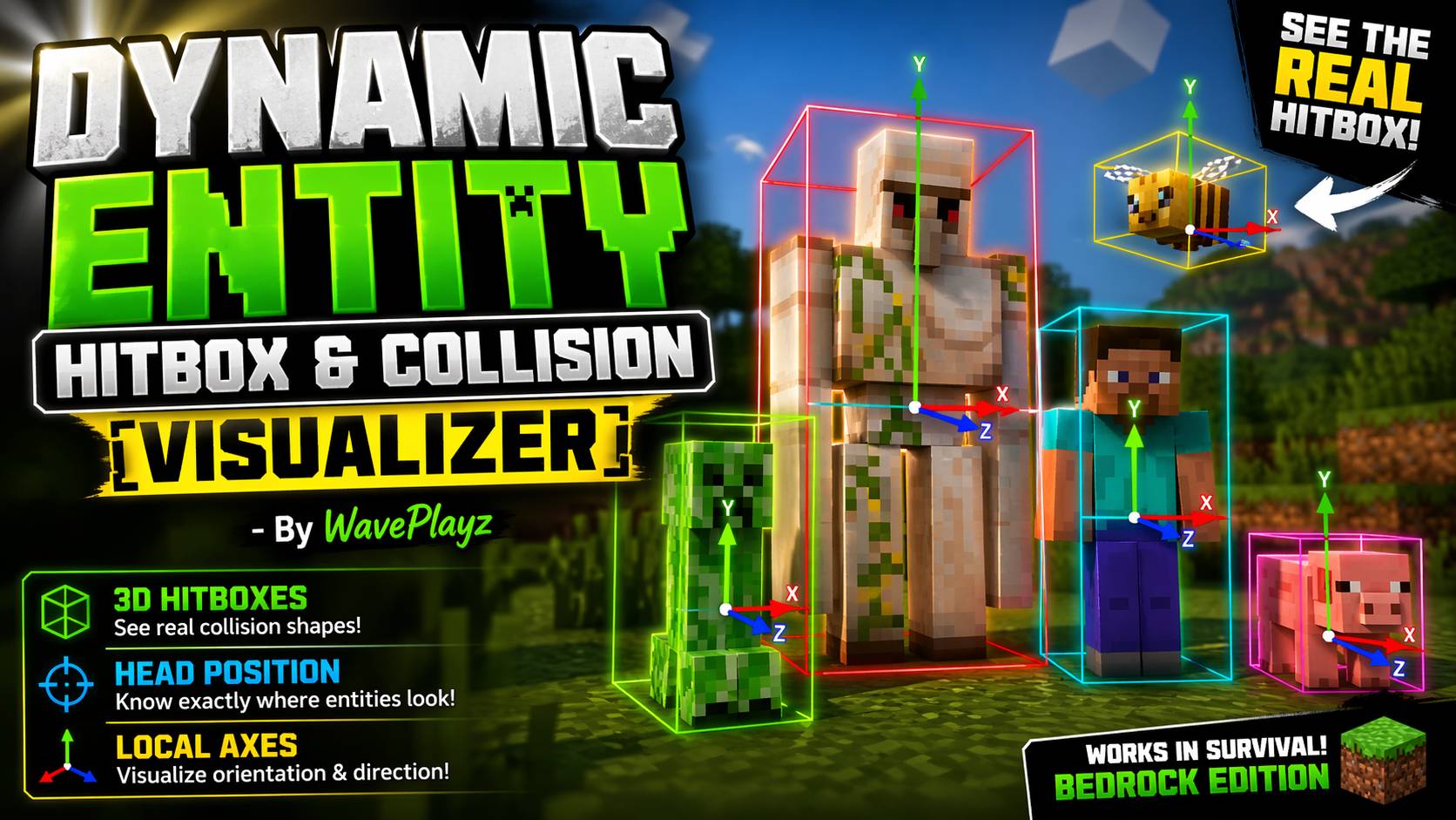 Dynamic Entity Hitbox & Collision Visualizer — screenshot 1