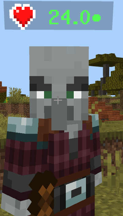 [Realm compatible]Player & Mob Health Display — screenshot 2