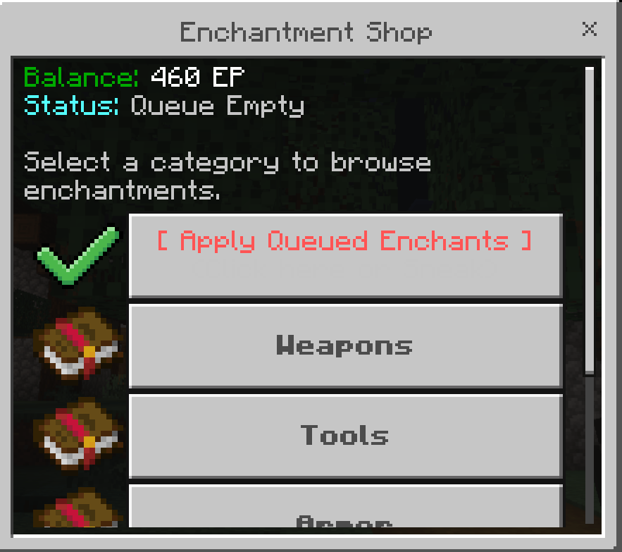 [Realm compatible]All in one Enchantments menu — screenshot 2