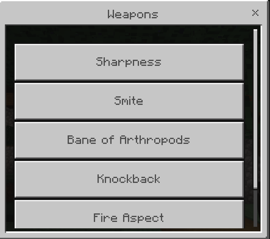 [Realm compatible]All in one Enchantments menu — screenshot 4
