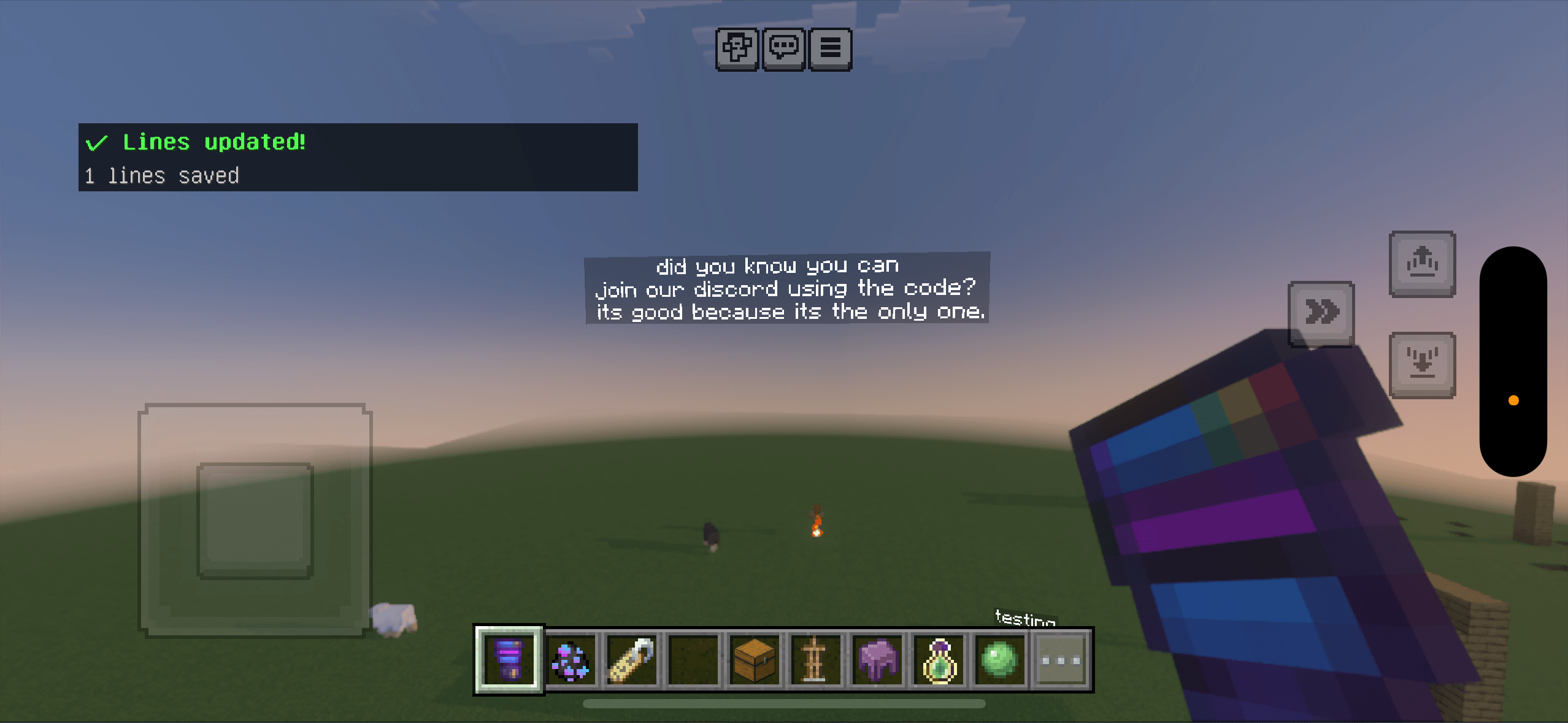 VoltNetworks floating text entity. — screenshot 2