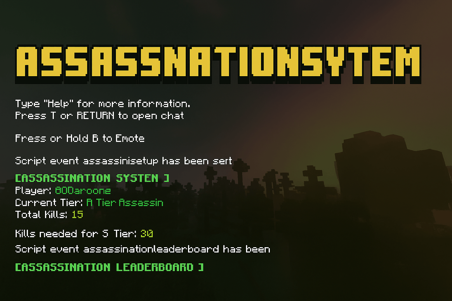 AssassinationSystem — screenshot 1