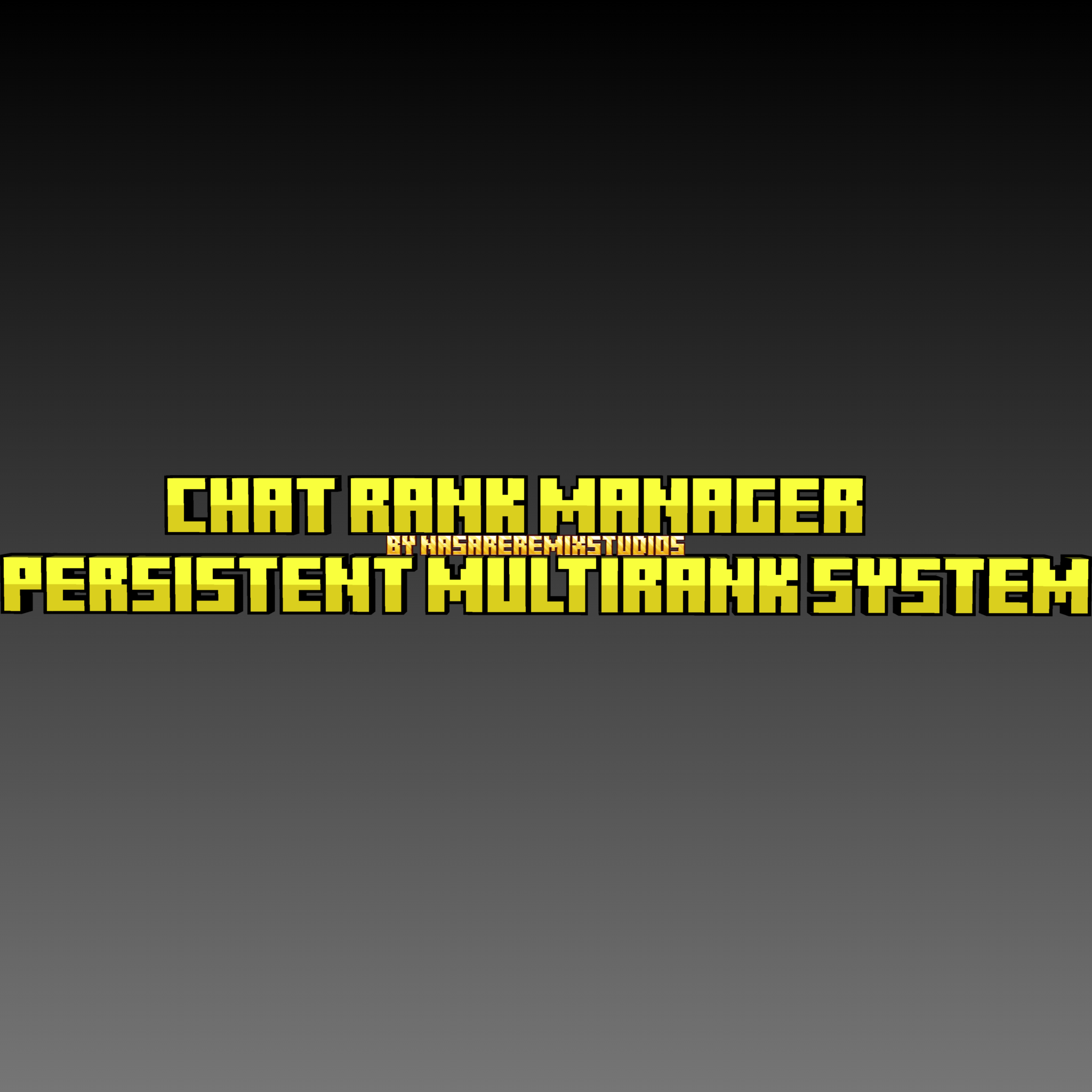 [Realm Compatible]Chat Rank Manager – Persistent Multi‑Ranks System