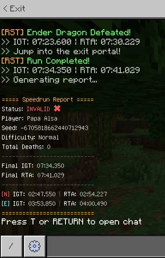 Real Speedrun Timer (RST) | IGT & RTA Tracker Addon — screenshot 3