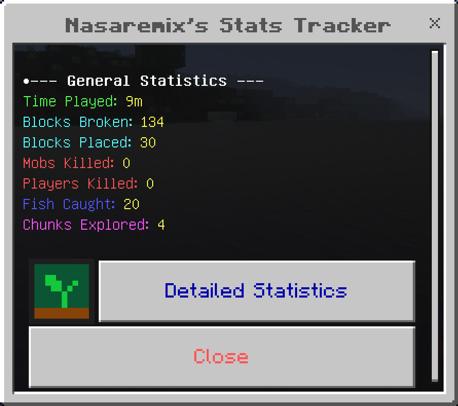 [Realm compatible]Time played + Stats tracker V2 — screenshot 2