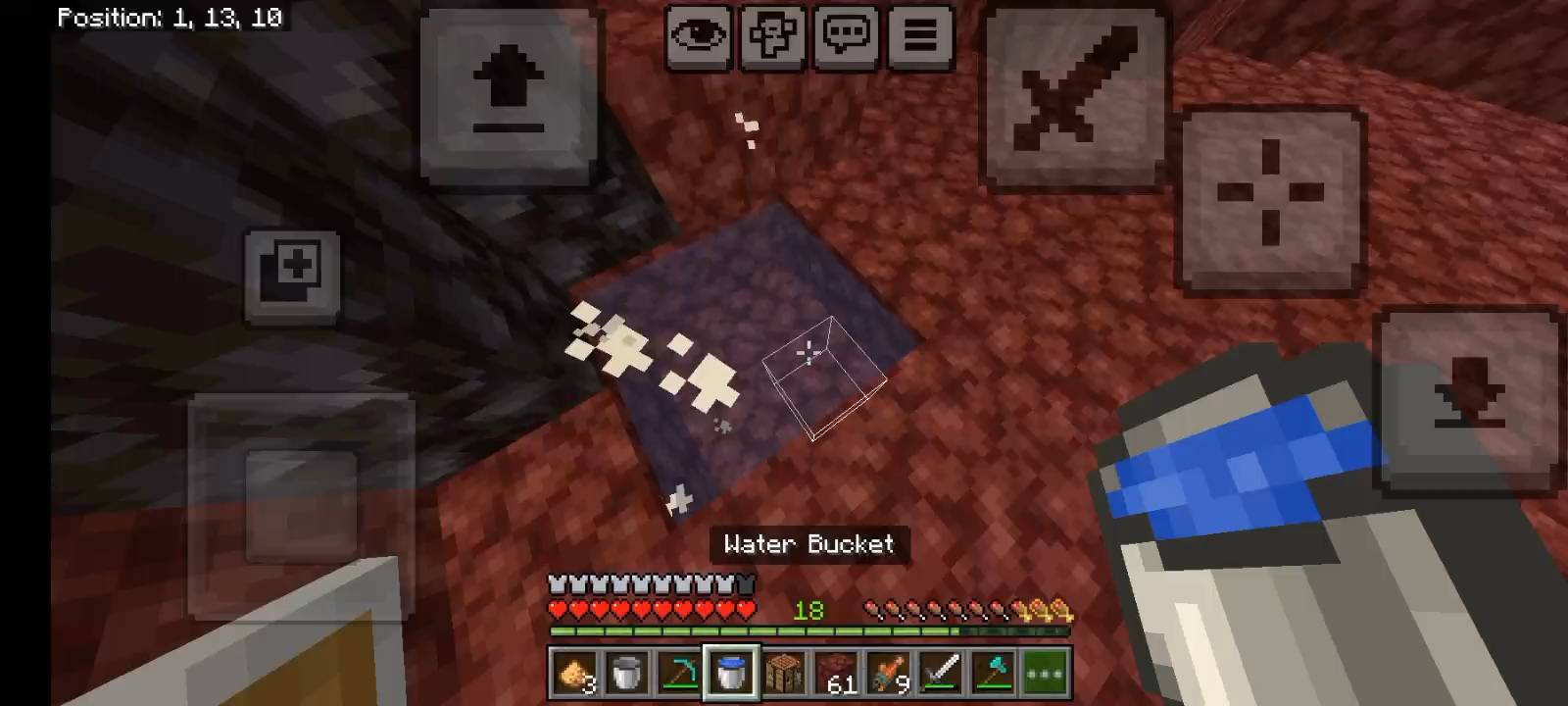 Water Bucket Works in the Nether(Completed) — screenshot 1