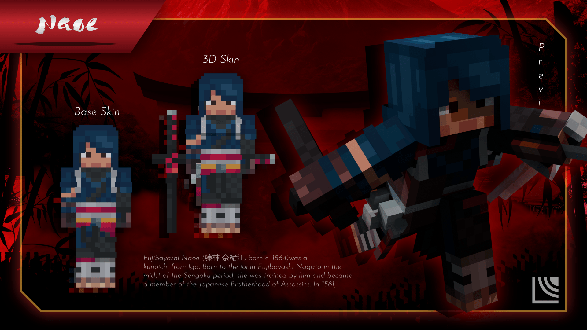 Assassin's Creed Shadows - Minecraft Skin Pack — screenshot 4