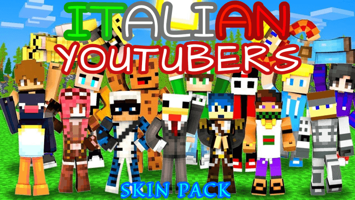 Italian Youtubers Skin Pack — screenshot 1