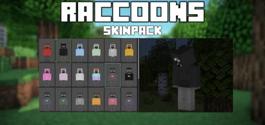 Raccoons Skin Pack v1 — screenshot 1