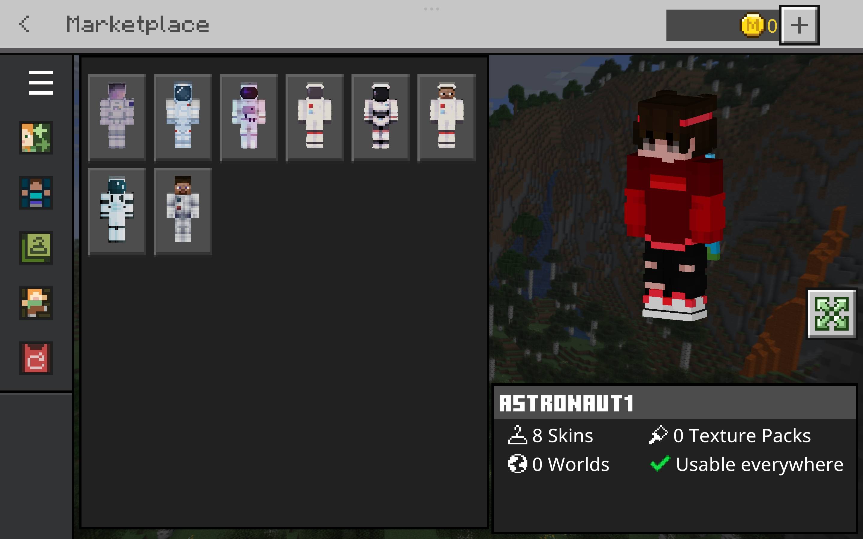 Space Skin Pack — screenshot 2