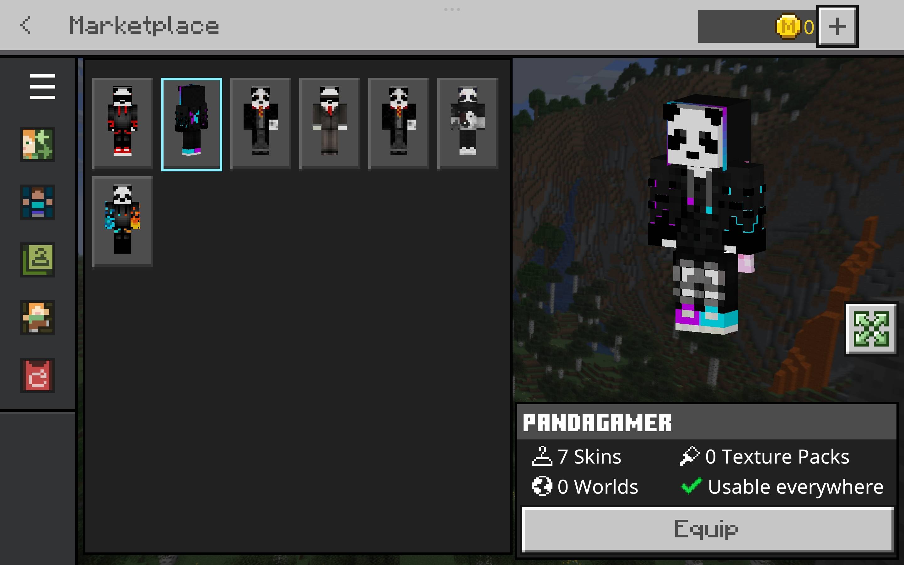 Panda Skin Pack — screenshot 2