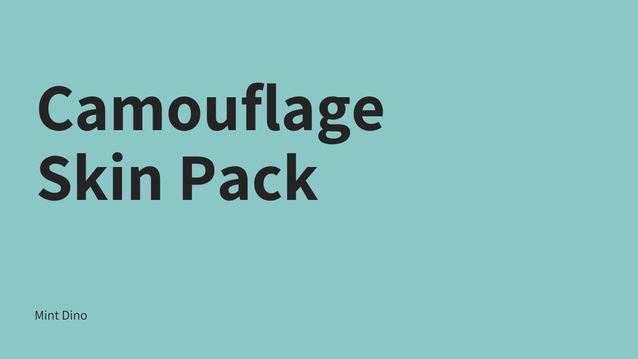 Camouflage Skin Pack — screenshot 1