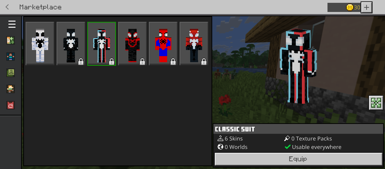 spider man skin pack — screenshot 1