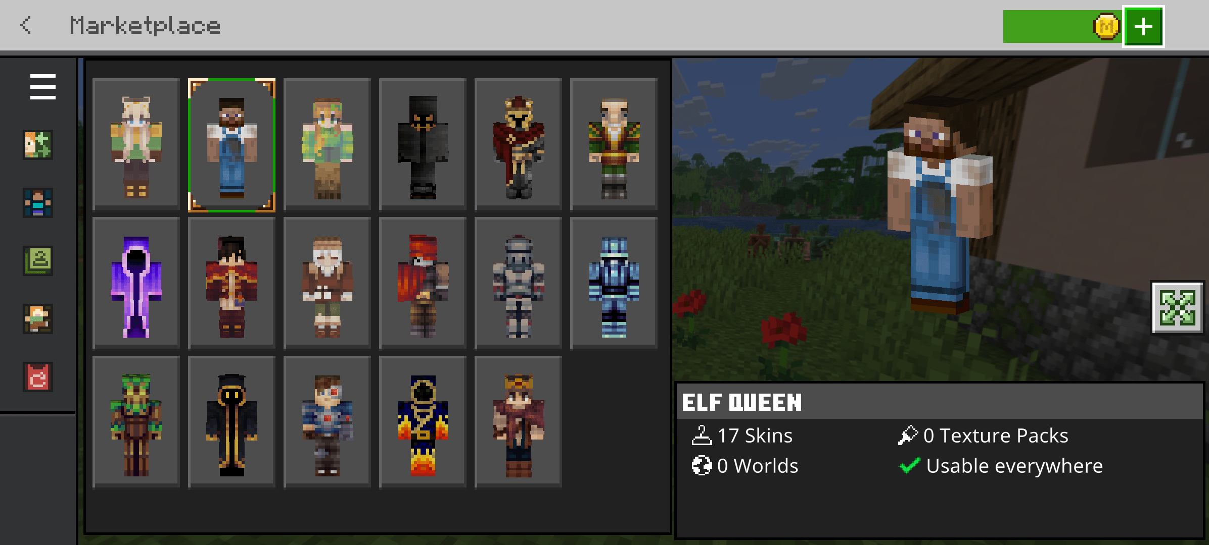 Fantasy skin pack — screenshot 1
