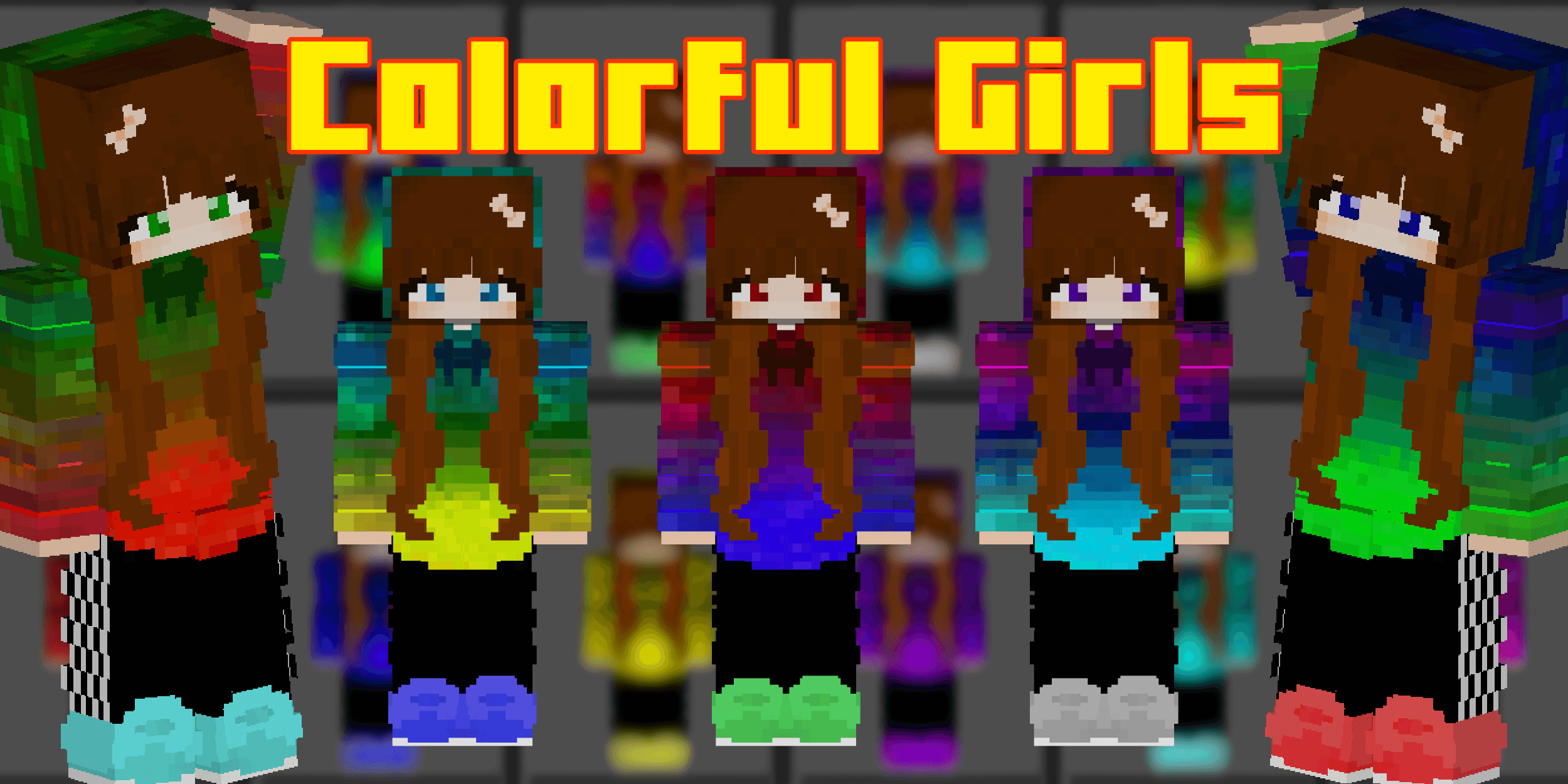 Colorful Girls Skin Pack — screenshot 1