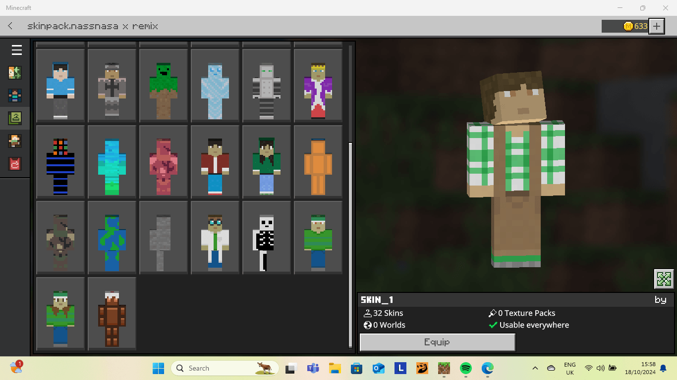 Nasa's skin pack — screenshot 1
